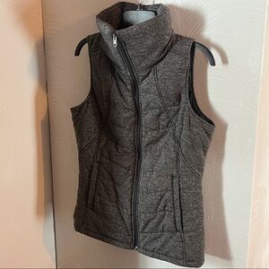 Gray Sleeveless Puffer Vest
